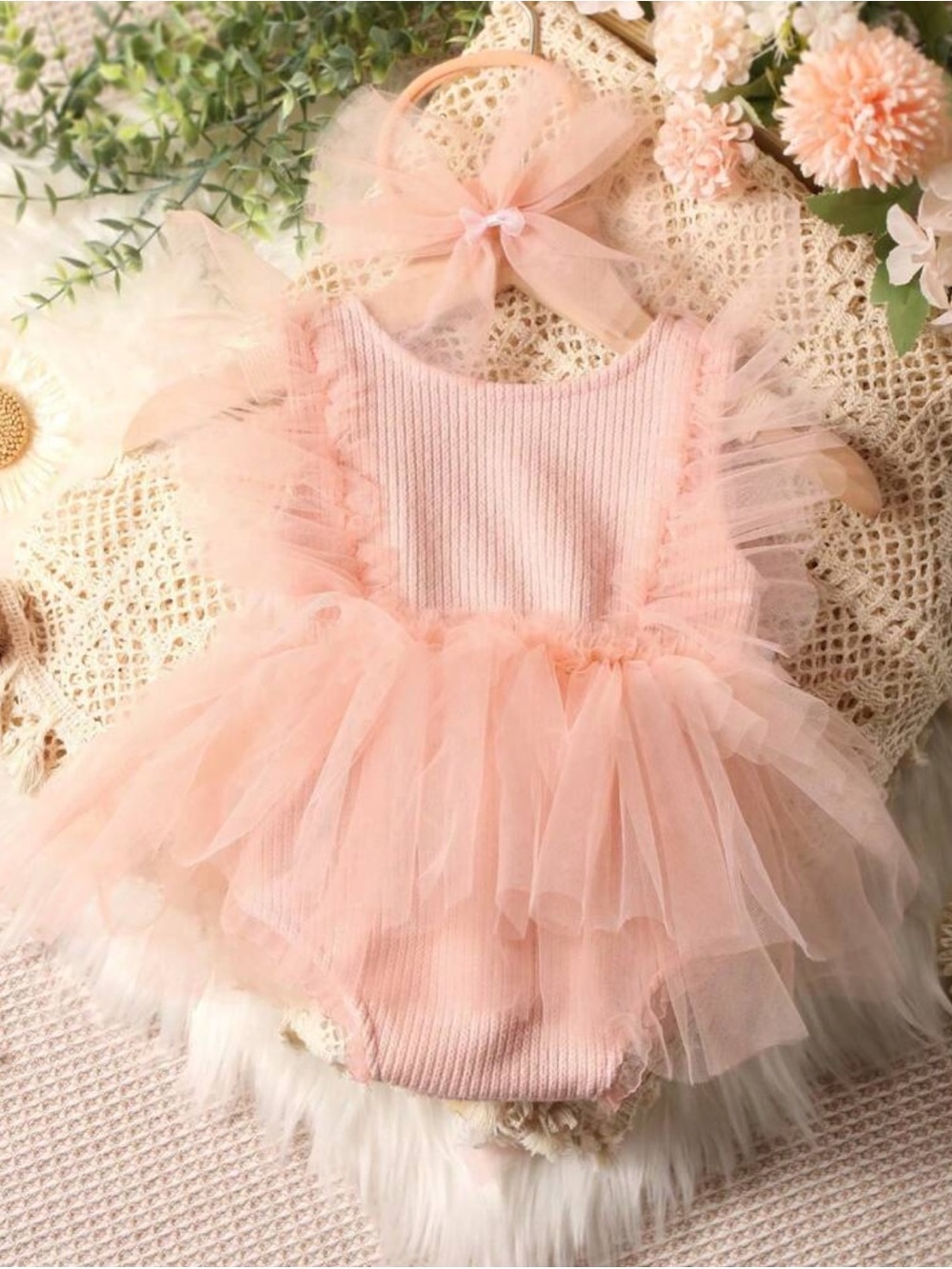Baby Prop Sets with Matching Headbands-including swing prop - Picture 6 of 10